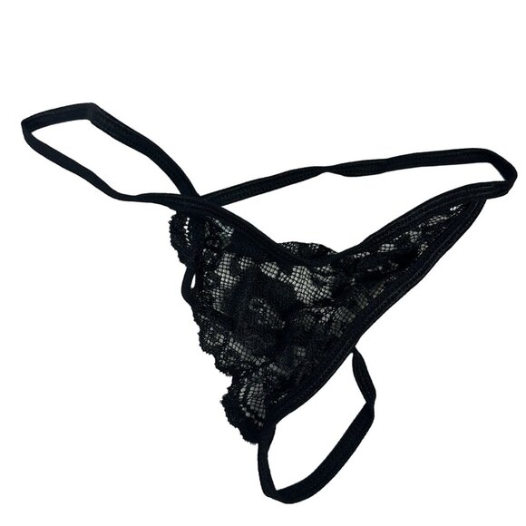 Lidogirl Lace Lingerie Set With Garter Belt & Thong Black Size S - Picture 6 of 8